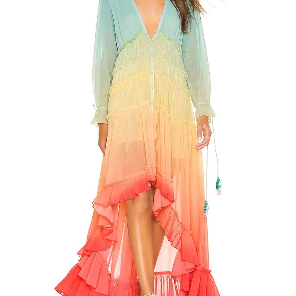 Colorful Ombre Maxi Dress